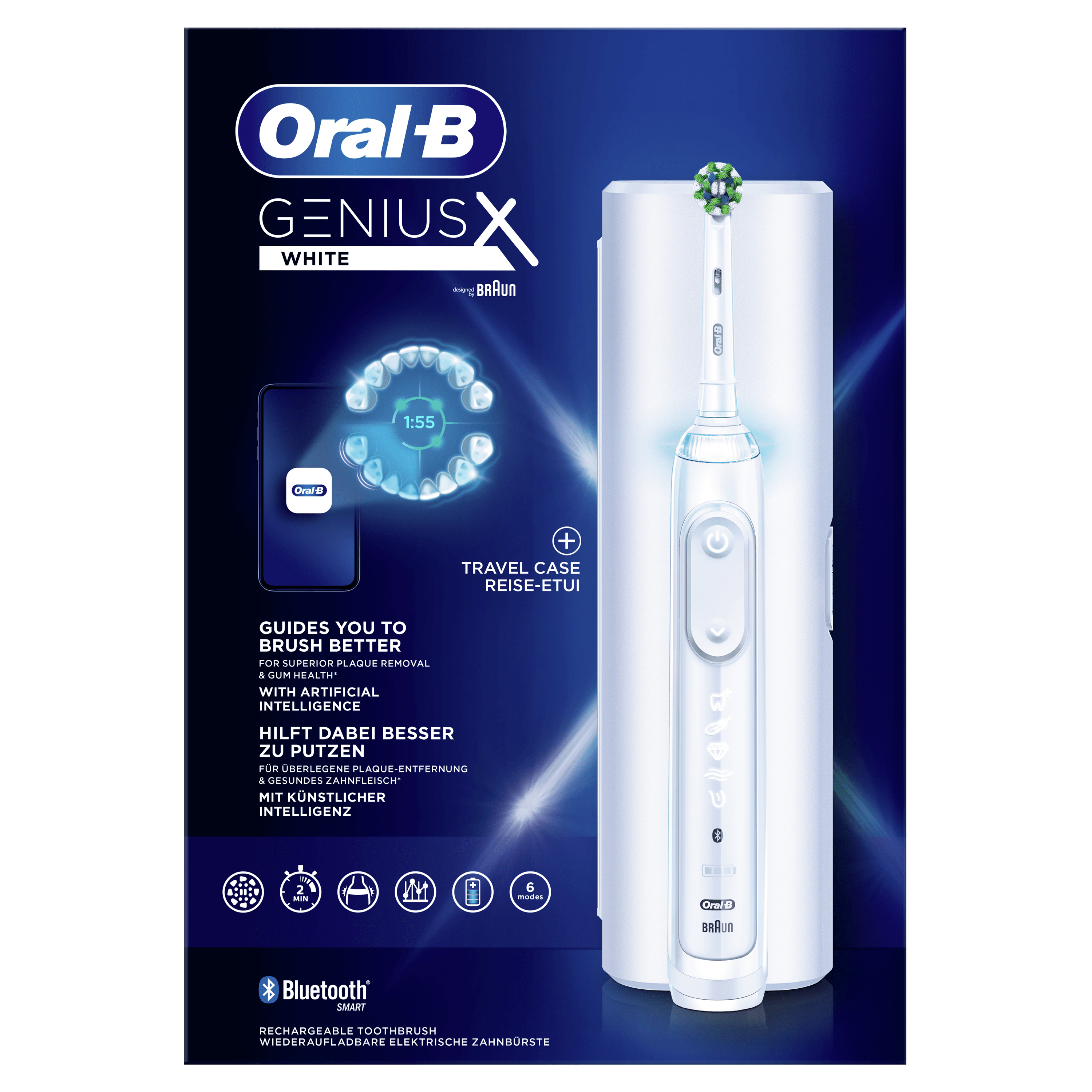 Oral-B Genius X - Zahnbürste - weiß