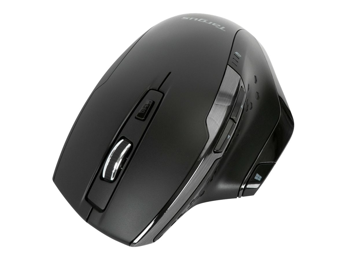 Targus Maus - antimikrobiell - ergonomisch - Für Rechtshänder - 7 Tasten - kabellos - 2.4 GHz - kabelloser Empfänger (USB)