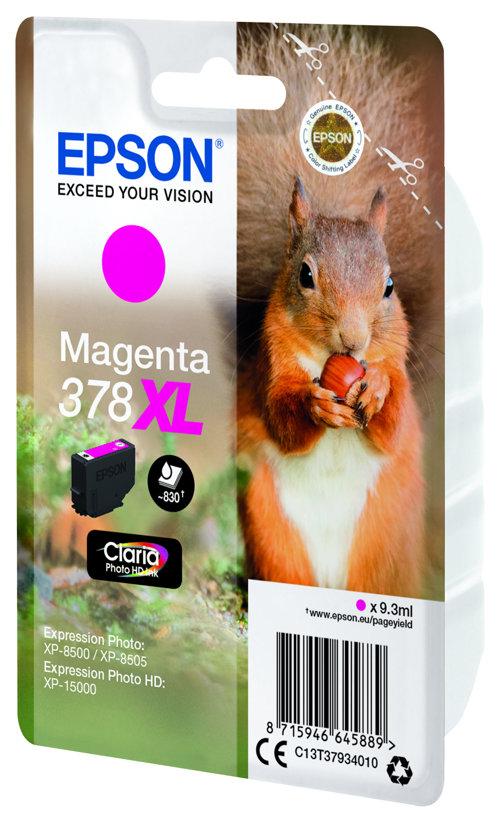Epson 378XL - 9.3 ml - XL - Magenta - Original