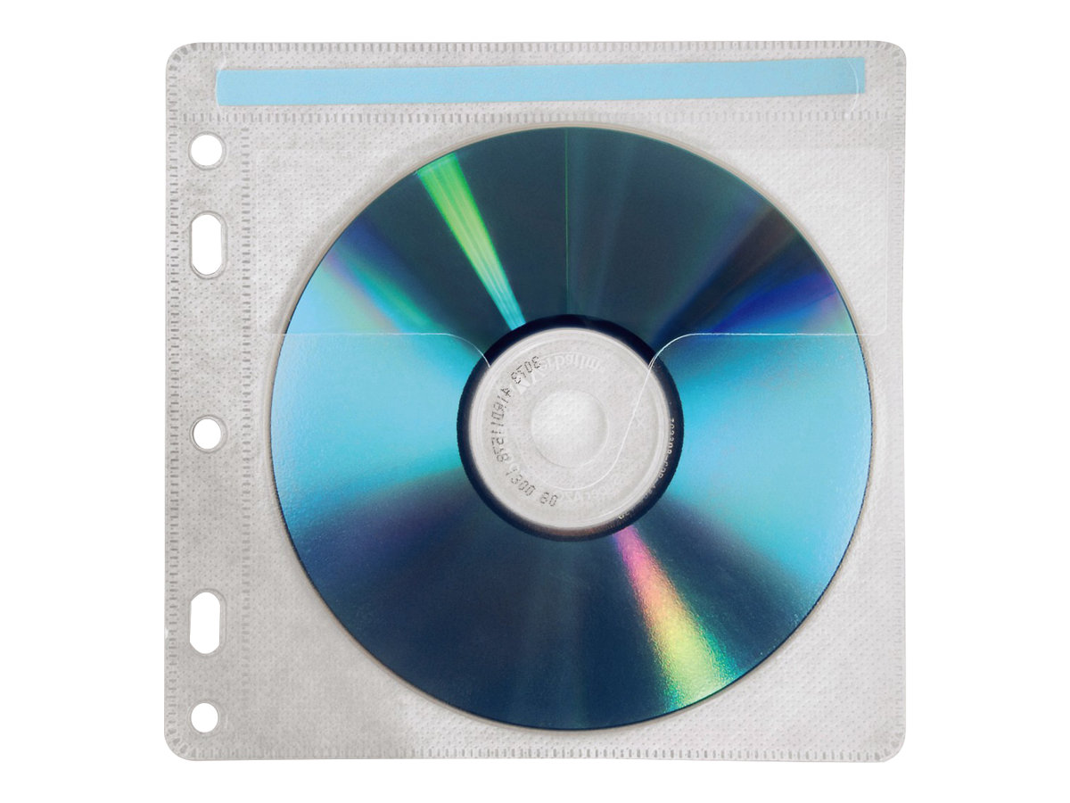 Hama CD-ROM Pockets 80 - CD-Hülle - Kapazität: 2 CD - Transparent White (Packung mit 40)