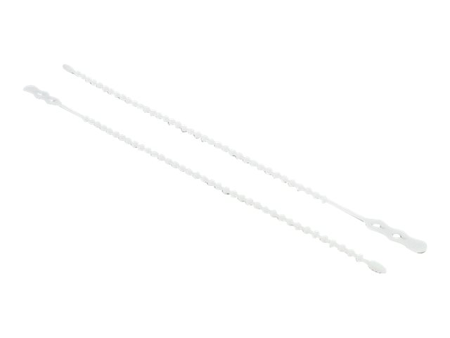 Delock Beaded - Kabelbinder - 46 cm - weiß (Packung mit 10)