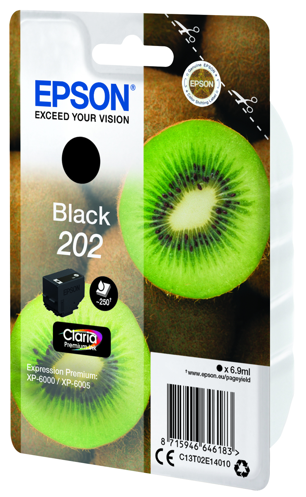 Epson 202 - 6.9 ml - Schwarz - Original - Blisterverpackung