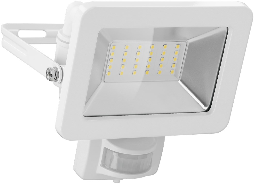 Goobay GB 53882 - LED-Flutlicht mit Sensor 30 W weiss IP44