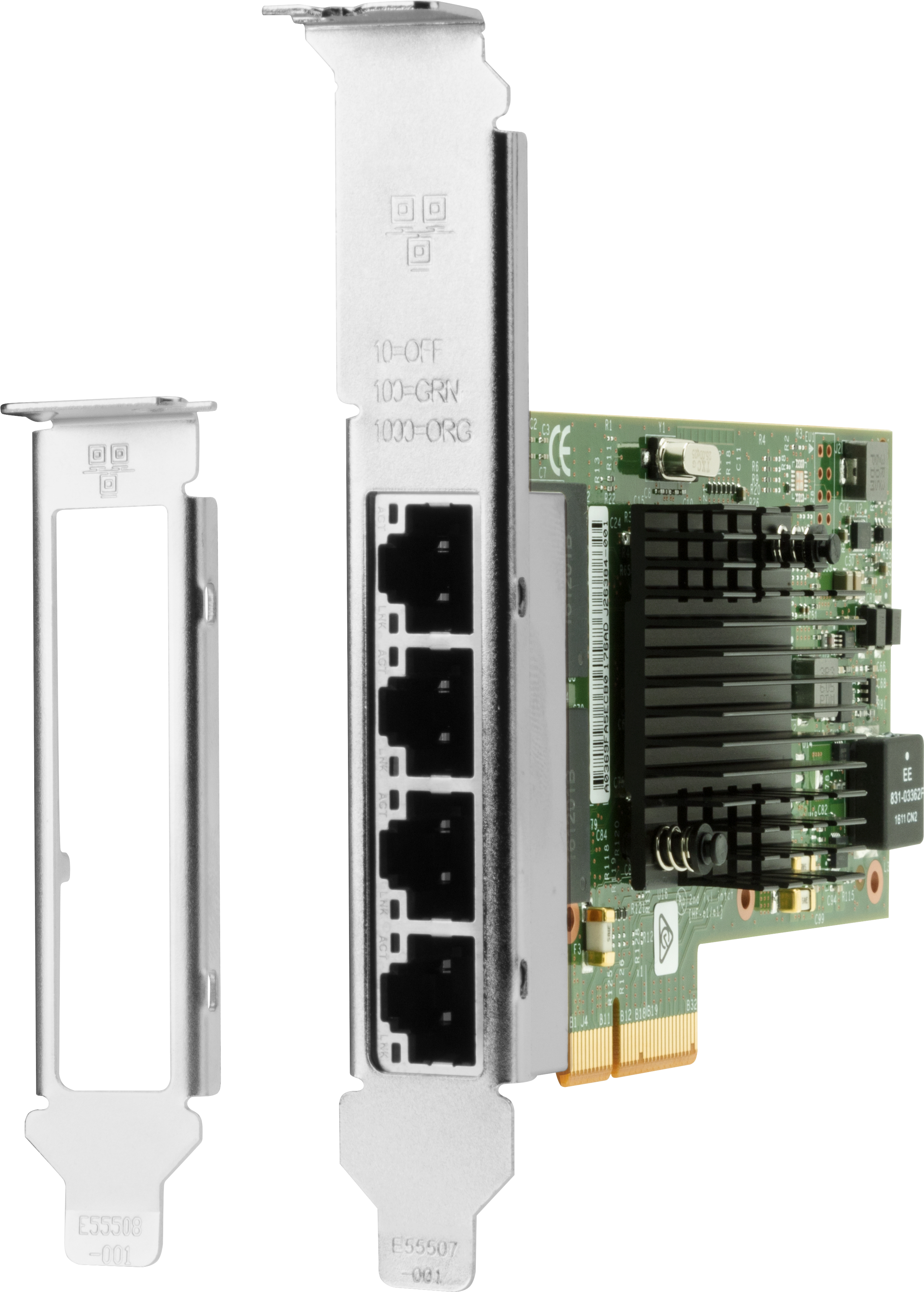 HP Intel I350-T4 - Netzwerkadapter - PCIe 2.1 x4 Low-Profile