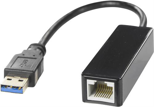 Deltaco Adapter USB3.0 till RJ45 1GBit svart