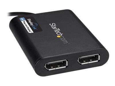 StarTech.com USB to Dual DisplayPort Adapter - 4K 60Hz - USB 3.0 (5Gbps)