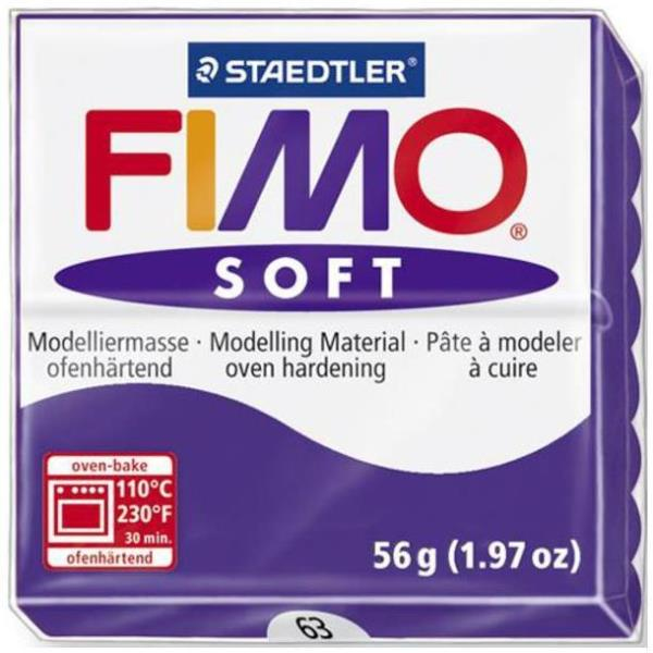 STAEDTLER FIMO soft - Modellierton - Violett - 110 °C - 30 min - 56 g - 55 mm