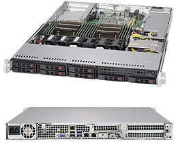 Supermicro SuperServer 1028R-TDW - Server - Rack-Montage - 1U - zweiweg - keine CPU - RAM 0 GB - SATA - Hot-Swap 6.4 cm (2.5")