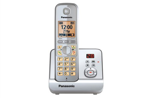 Panasonic KX-TG6721GS - Schnurlostelefon - Anrufbeantworter mit Rufnummernanzeige
