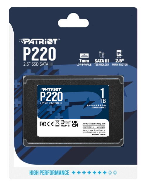 PATRIOT P220 - SSD - 1 TB - intern - 2.5" (6.4 cm)