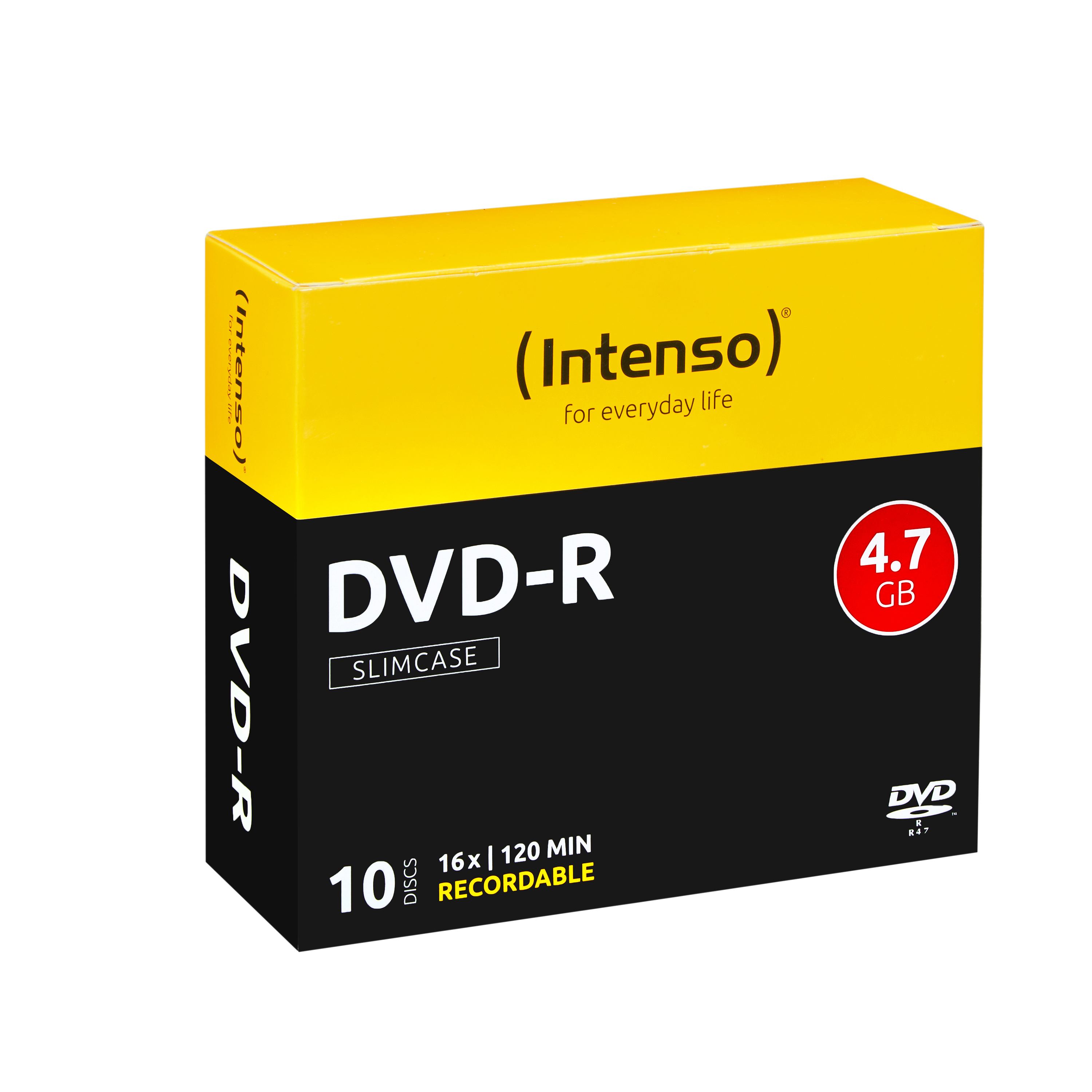 Intenso 10 x DVD-R - 4.7 GB (120 Min.) 16x