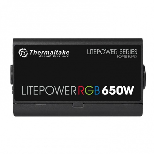 Thermaltake Litepower RGB - 650 W - 230 V - 50/60 Hz - 9 A - Aktiv - 110 W