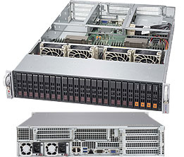 Supermicro SuperServer 2028U-E1CNRT+ - Server - Rack-Montage - 2U - zweiweg - keine CPU - RAM 0 GB - PCI Express - Hot-Swap 6.4 cm (2.5")