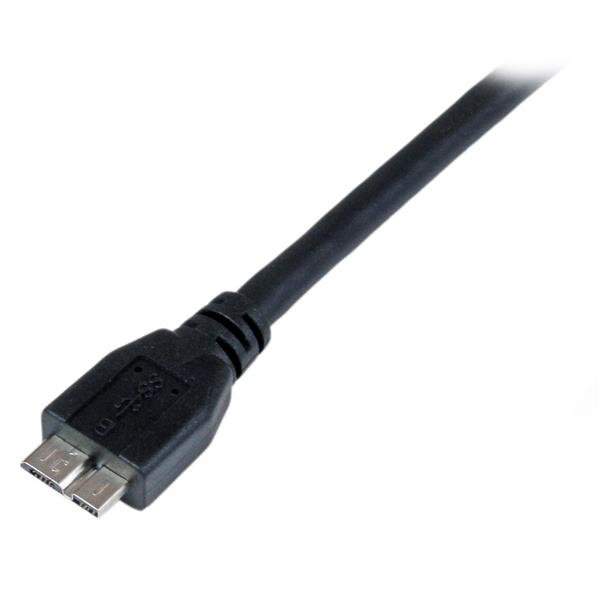 StarTech.com 1m zertifiziertes USB 3.0 SuperSpeed Kabel A auf Micro B - Schwarz - USB 3 Anschlusskabel - Stecker/Stecker - USB-Kabel - Micro-USB Type B (M)