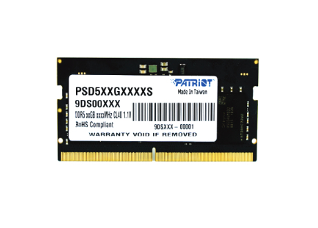 PATRIOT DDR5 SO-DIMM Patriot 16GB 4800MHz PC5-38400 1,1V CL40 - 16 GB - DDR5