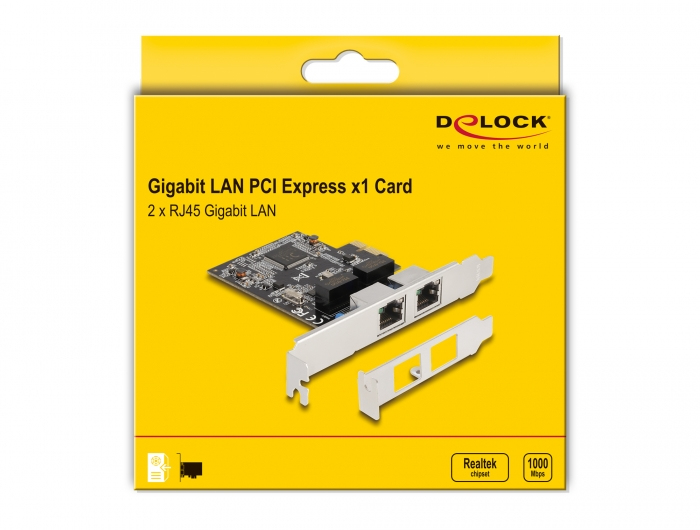 Delock 88615 - PCI Express - RJ-45 - Silber - PC - 1 Stück(e) - Kabelgebunden