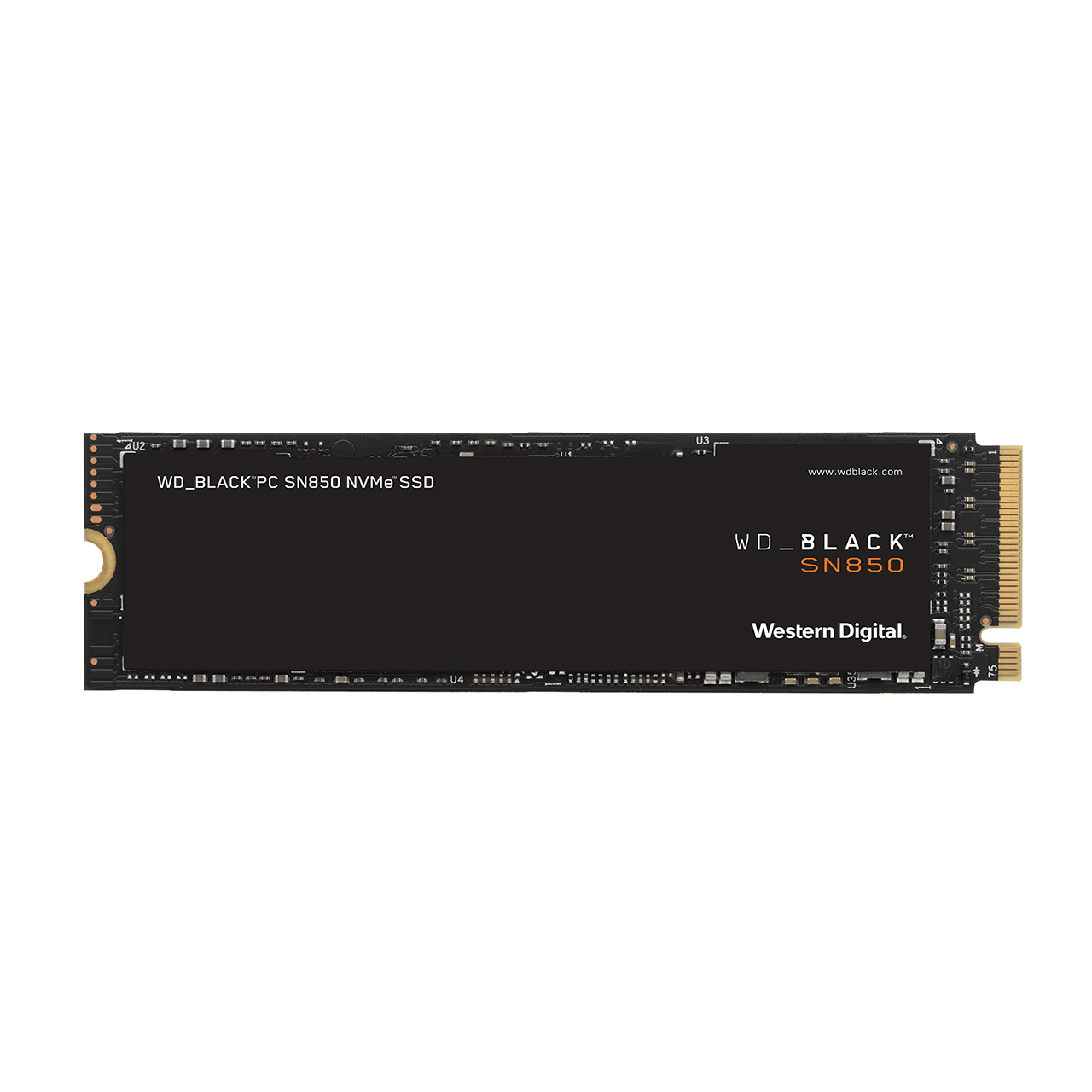 WD Black SN850 NVMe SSD WDS100T1X0E - SSD - 1 TB - intern - M.2 2280 - PCIe 4.0 x4 (NVMe)