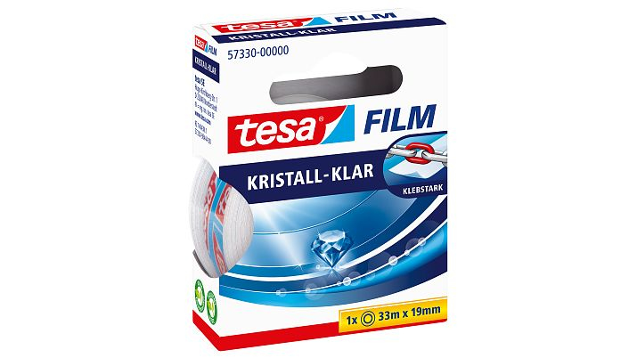 Tesa Crystal Clear - 33 m - Transparent - Polypropylen (PP) - Pappe - Papier - 19 mm - 1 Stück(e)