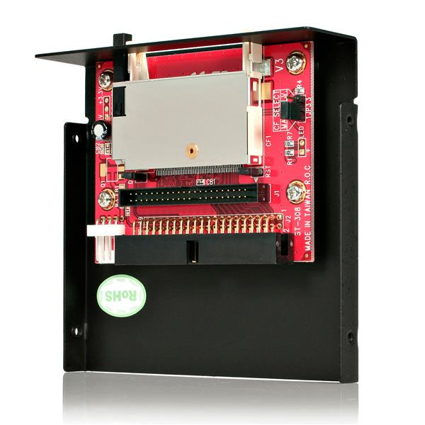 StarTech.com 3,5 Zoll Laufwerksschacht IDE auf CF SSD Kartenleser - CompactFlash - Solid State Drive - Kartenleser - 8,9 cm (3,5 Zoll)