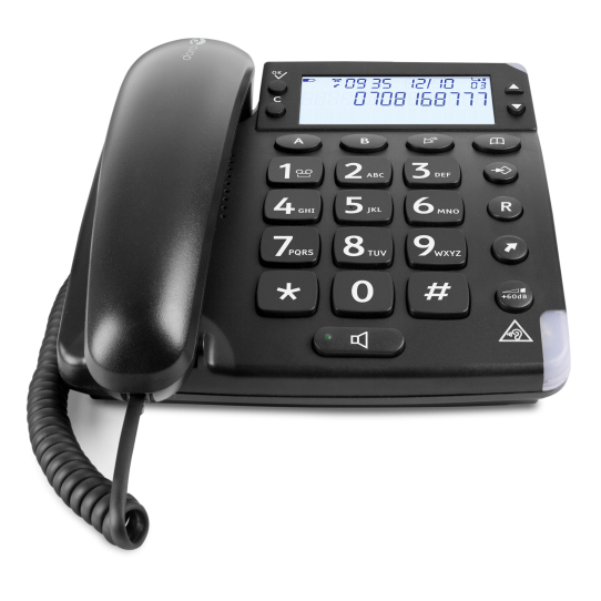 Doro Magna 4000 - Telefon mit Schnur mit Rufnummernanzeige/Anklopffunktion