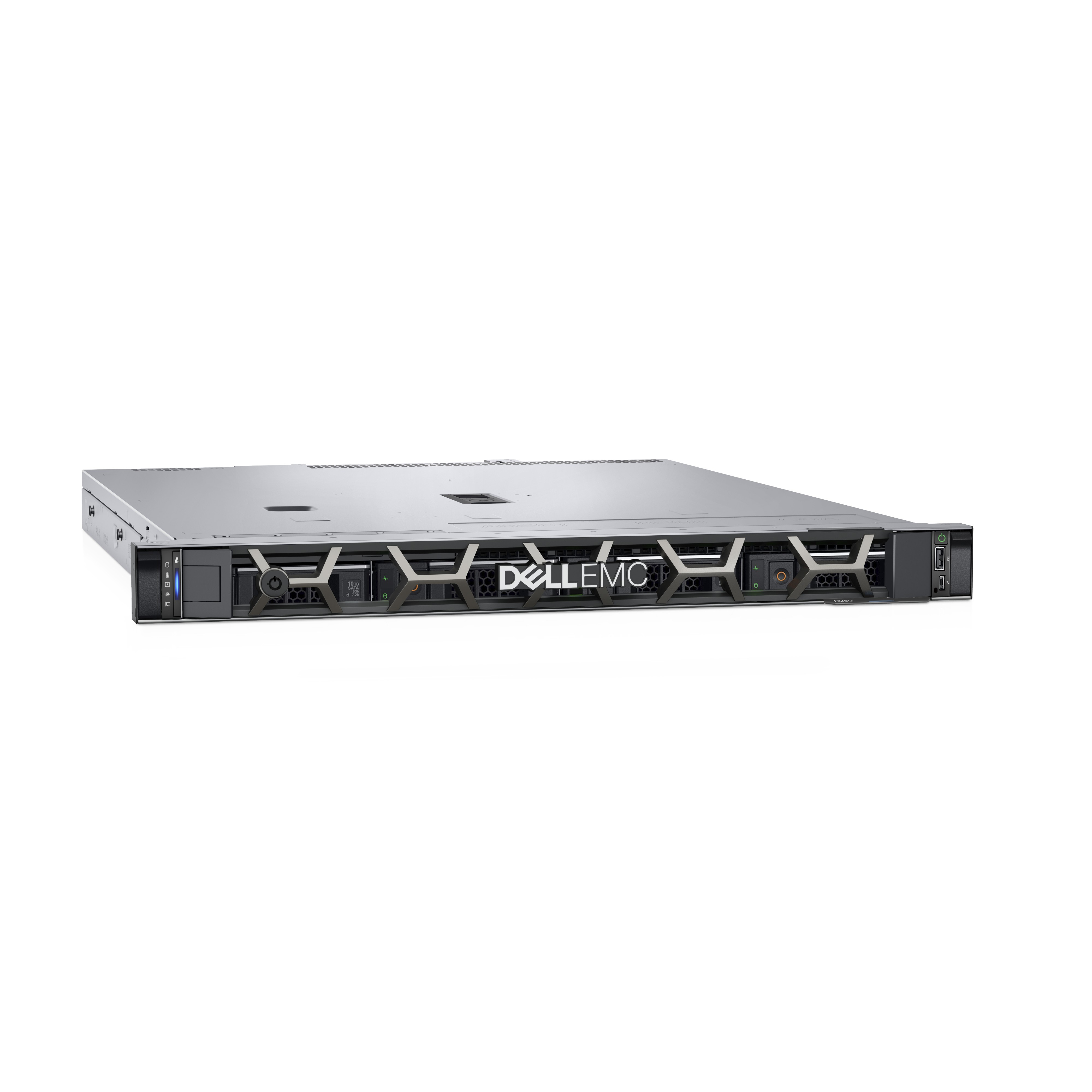 Dell PowerEdge R250 - Server - Rack-Montage - 1U - 1-Weg - 1 x Xeon E-2314 / 2.8 GHz - RAM 16 GB - SATA - Hot-Swap 8.9 cm (3.5")