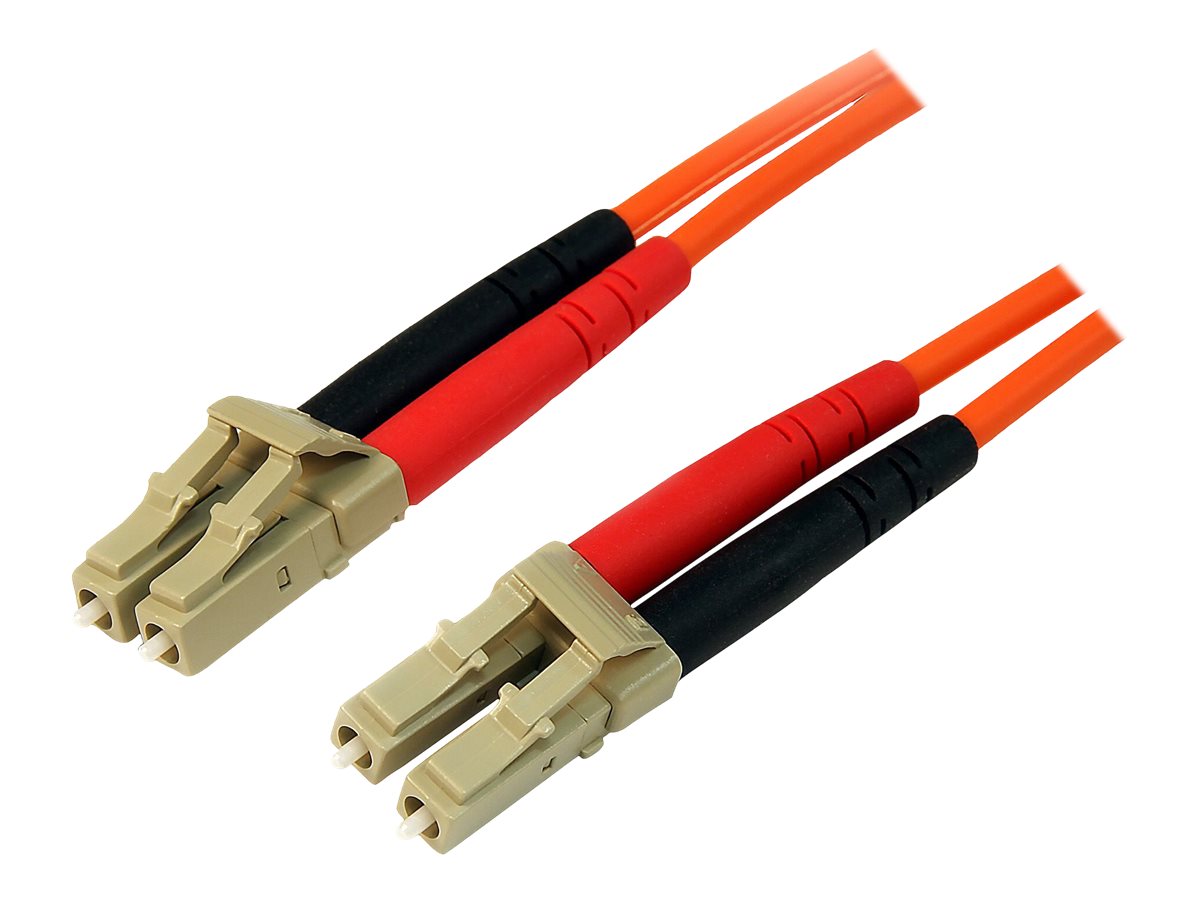StarTech.com 1m Fiber Optic Cable - Multimode Duplex 50/125 - LSZH - LC/LC - OM2 - LC to LC Fiber Patch Cable (50FIBLCLC1)