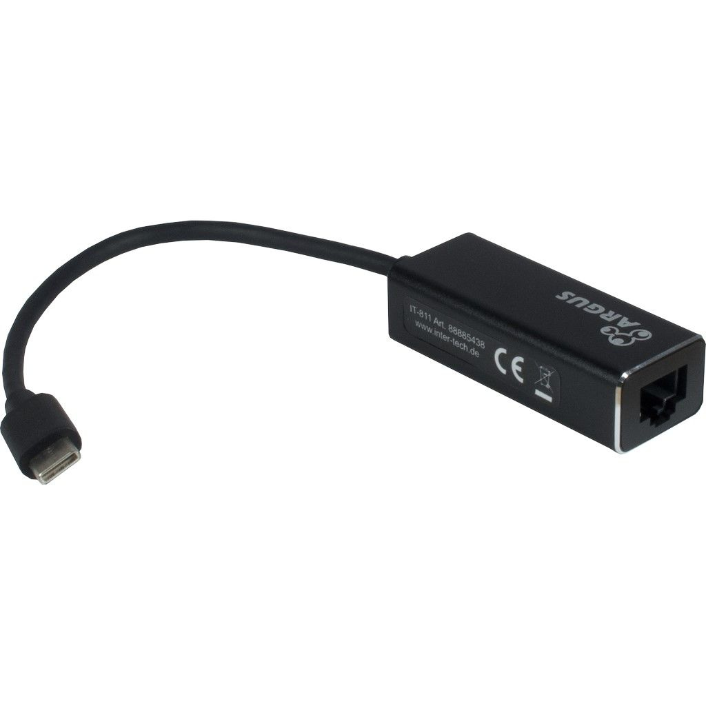 Inter-Tech Argus IT-811 - Netzwerkadapter - USB-C - Gigabit Ethernet