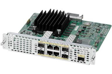 Cisco 4-Port High-Density Gigabit or 1-Port 10 Gigabit Ethernet WAN Service Module - Erweiterungsmodul - enhanced service module (SM-X)