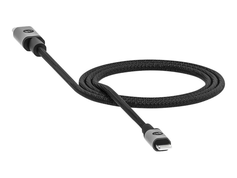 ZAGG mophie - Lightning-Kabel - 24 pin USB-C männlich zu Lightning männlich - 1 m - Schwarz - für Apple iPad/iPhone/iPod (Lightning)
