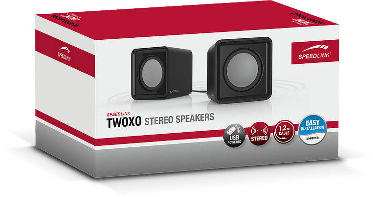 SPEEDLINK TWOXO - Lautsprecher - für PC - Schwarz