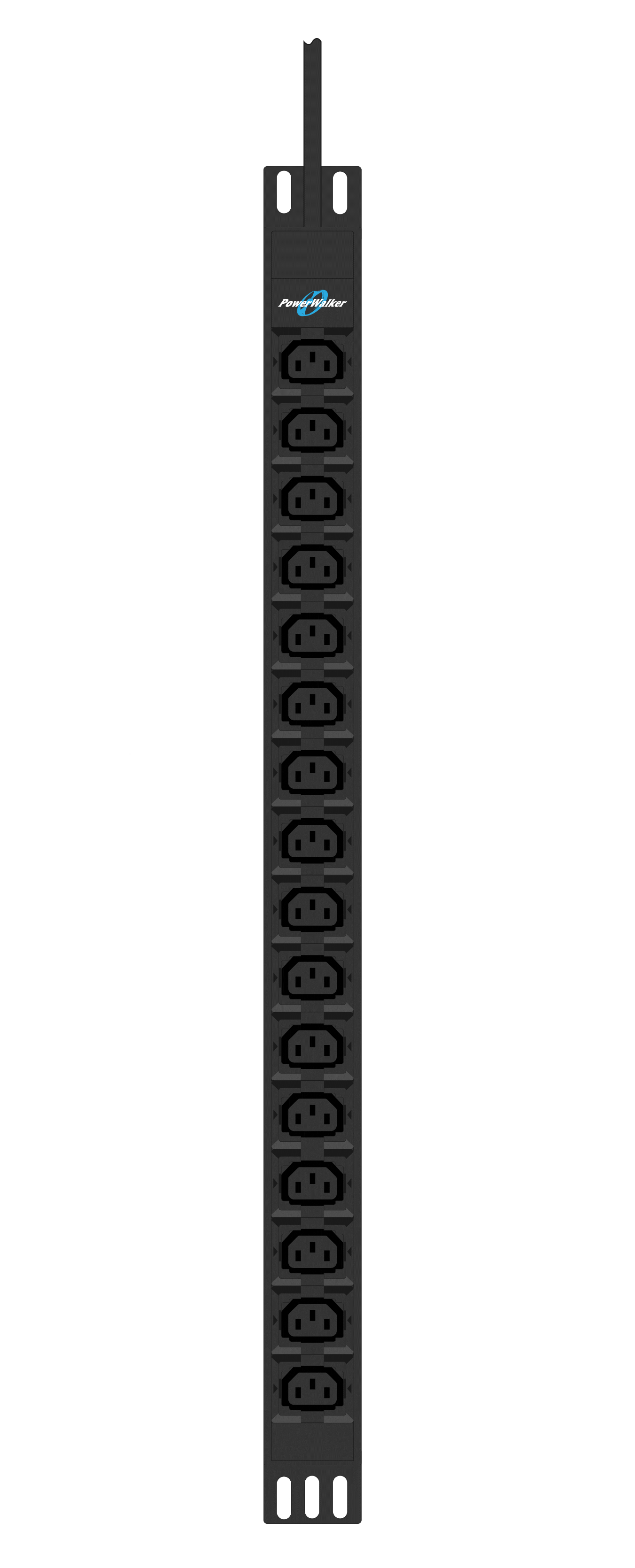 PowerWalker 10133028 - Messgerät - 0U - Senkrecht - Schwarz - 24 