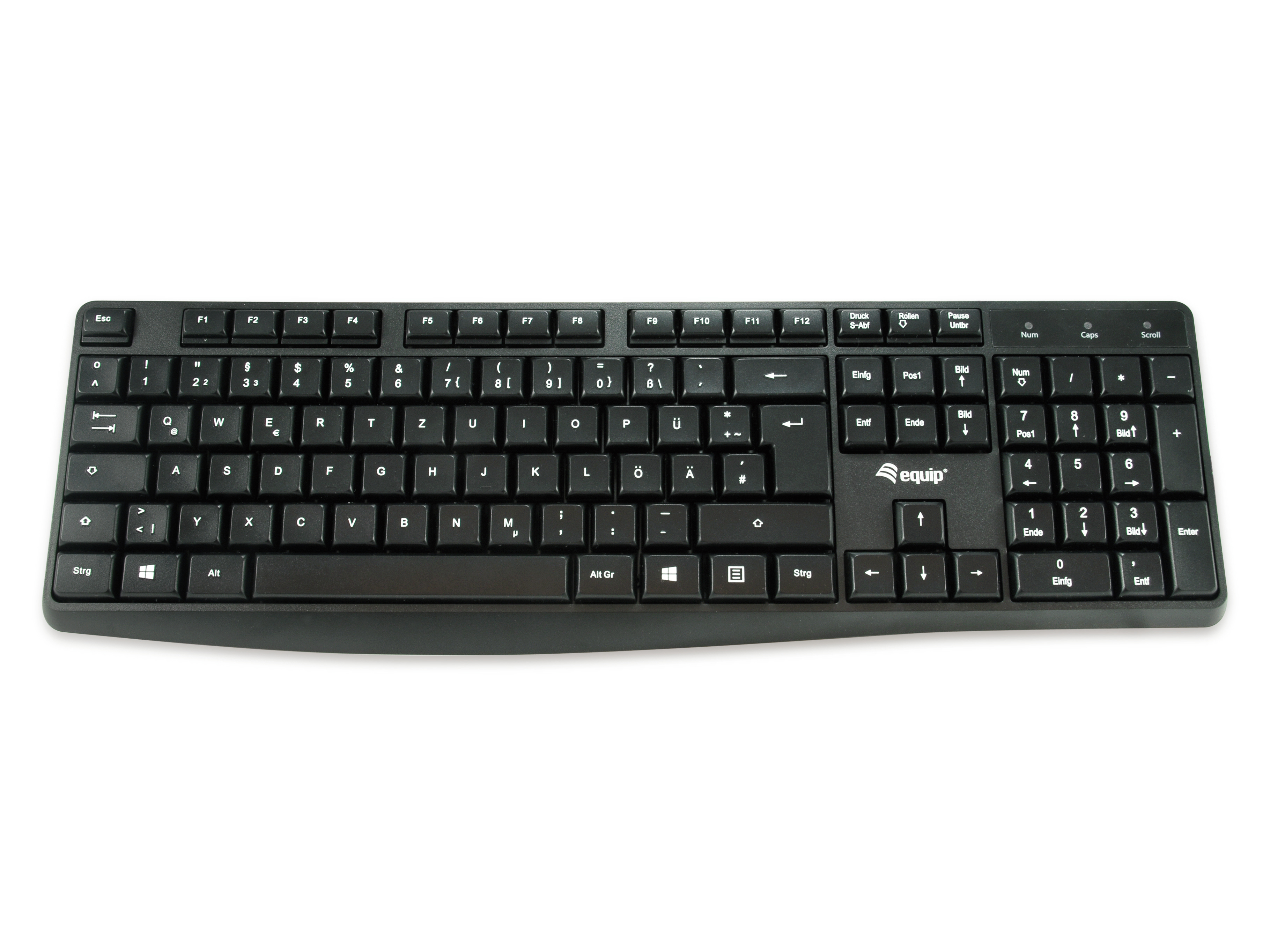 Equip Kabelgebundene USB Tastatur - FR layout (AZERTY) - Volle Größe (100%) - USB - AZERTY - Schwarz