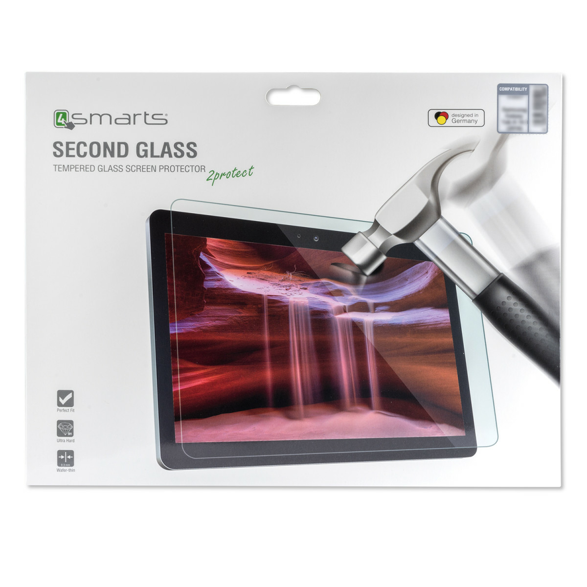 4smarts Second Glass - Bildschirmschutz für Tablet