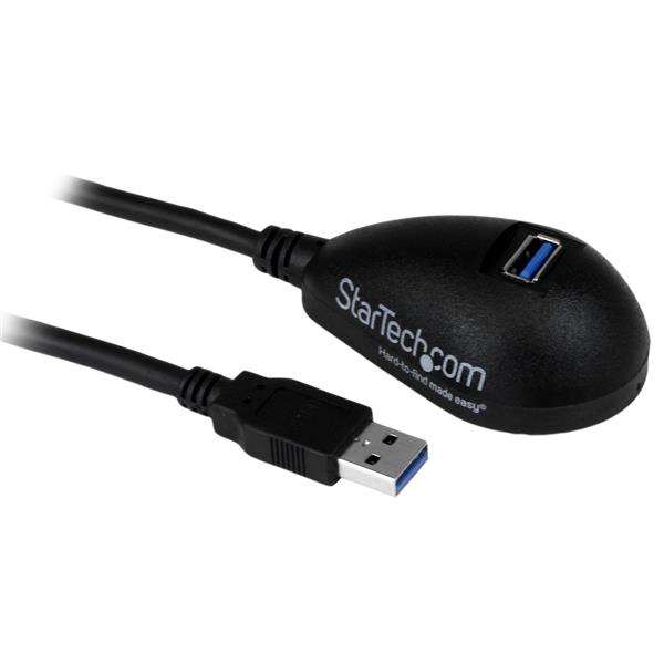 StarTech.com 1,5m SuperSpeed USB 3.0 Desktop Verlängerungskabel / Dockingkabel - Stecker / Buchse - Schwarz - USB-Verlängerungskabel - USB Typ A (W)