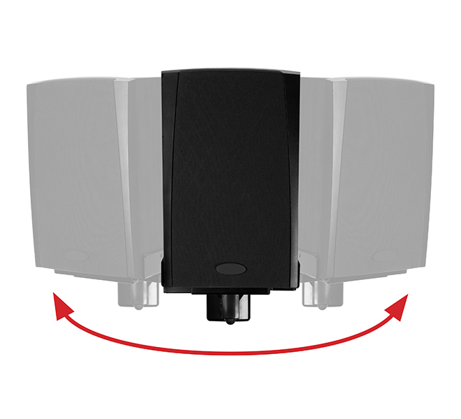 B-TECH Ultragrip Pro BT77 - Befestigungskit - für Lautsprecher - Schwarz - Wandmontage (Packung mit 2)