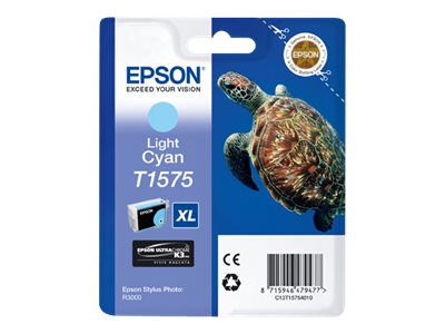 Epson T1575 - 25.9 ml - hell Cyan - Original