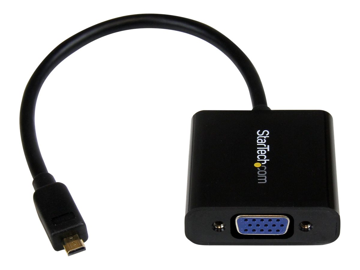 StarTech.com Micro HDMI auf VGA Adapter Konverter für Tablet/ Smartphones/ Ultrabook -Micro HD Stecker zu VGA Buchse