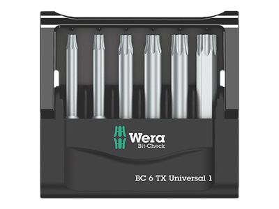 Wera Bit-Check 6 TX Universal 1 - Schraubendreher-Bitsatz