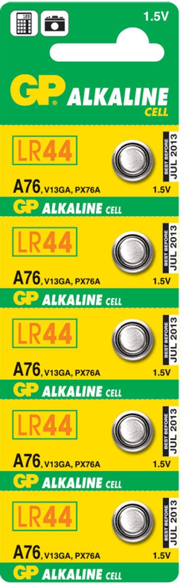 GP Battery GP A76 - Batterie 5 x LR44 - Alkalisch - 110