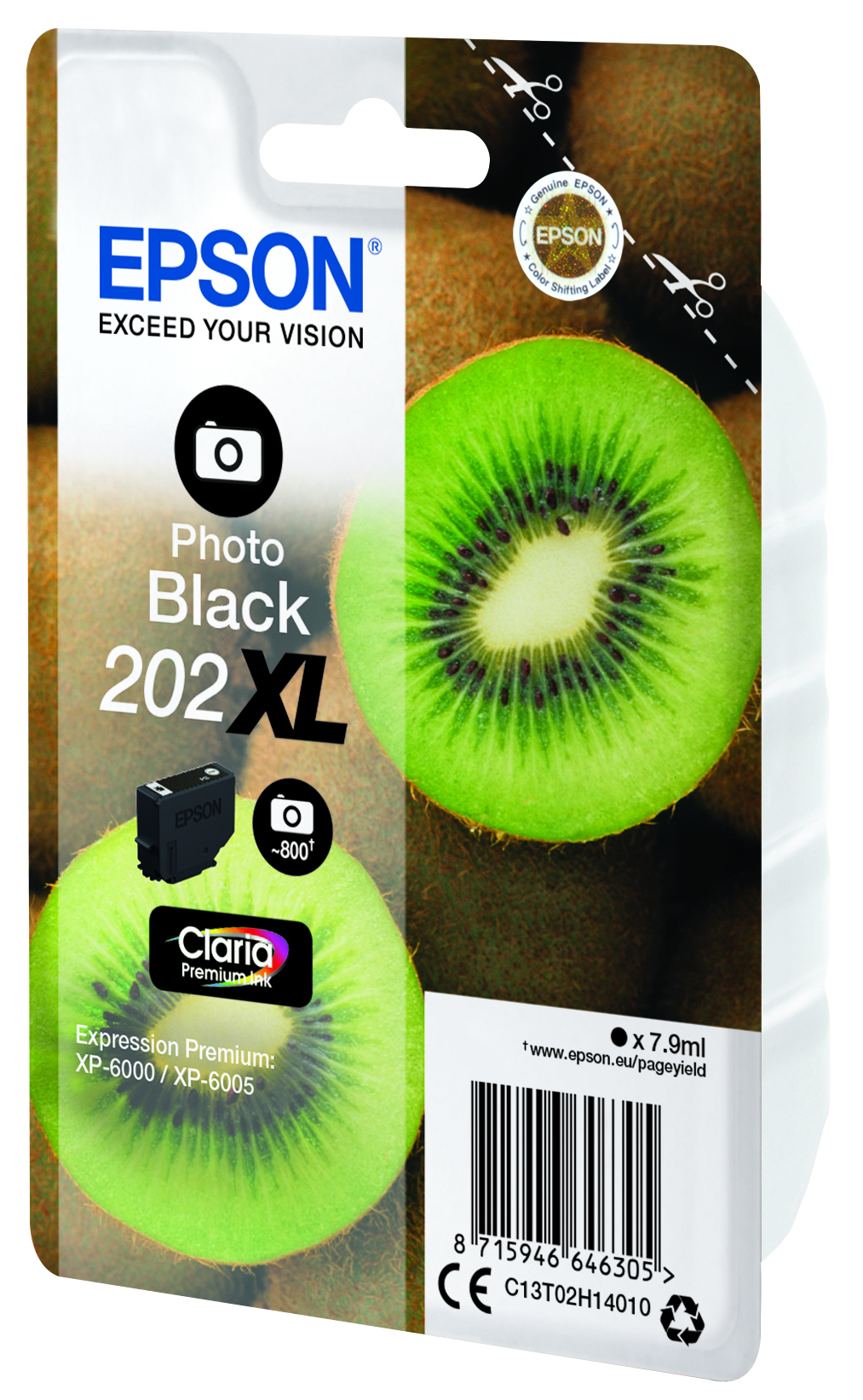 Epson 202XL - 7.9 ml - mit hoher Kapazität - Photo schwarz