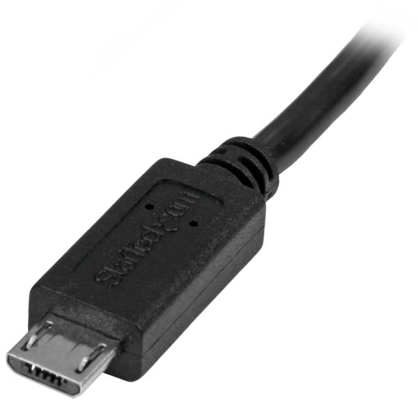 StarTech.com 0,5m Micro USB Verlängerungskabel - Stecker/Buchse - Micro USB Stecker zu Micro USB Buchse Kabel - USB-Verlängerungskabel - Micro-USB Typ B (M)