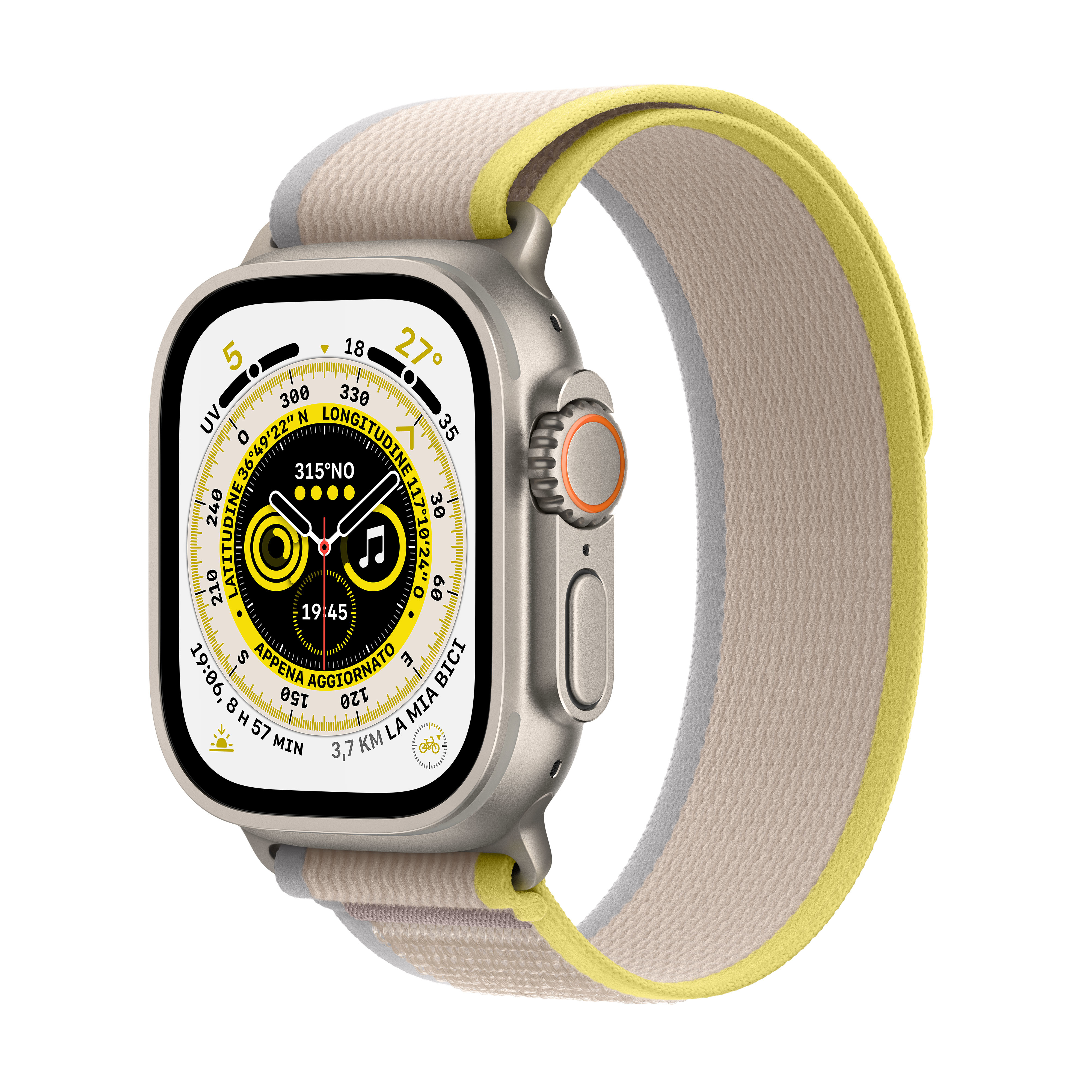Apple Watch Ultra - 49 mm - Titan - intelligente Uhr mit Trail Loop