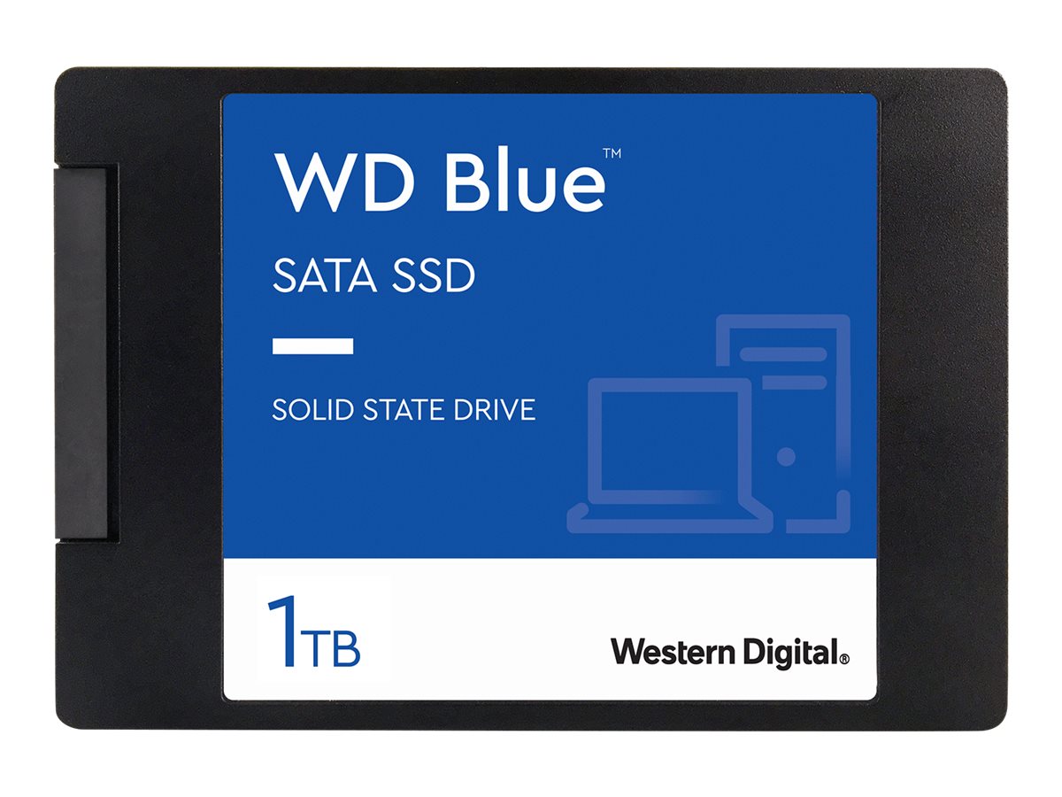 WD Blue 3D NAND SATA SSD WDS100T2B0A - 1 TB SSD - intern - 2.5" (6.4 cm)