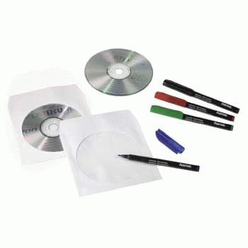 Hama CD-ROM Paper Sleeves - CD-Hülle - weiß (Packung mit 100)