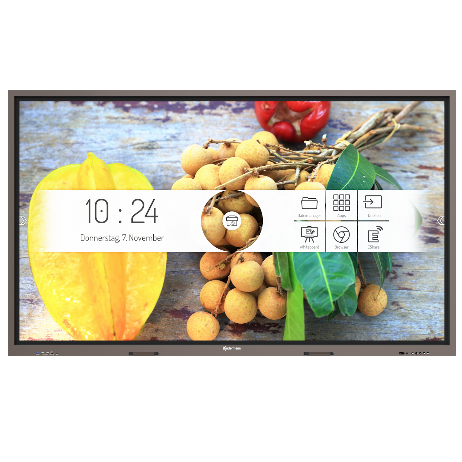 Kindermann TD-1065²-S - 165 cm (65") Diagonalklasse LCD-Display mit LED-Hintergrundbeleuchtung - interaktiv - mit Touchscreen (Multi-Touch)