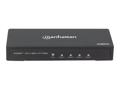 Manhattan HDMI Splitter 4-Port , 4K@60Hz, Displays output from x1 HDMI source to x4 HD displays (same output to four displays)