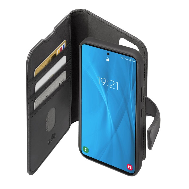 SBS Detachable wallet case for Samsung Galaxy A53 black color