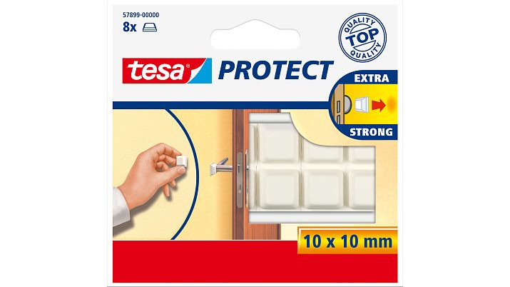 Tesa 57899-00000 - Weiß - Einfarbig - 1 cm - 10 mm - 8 Stück(e)