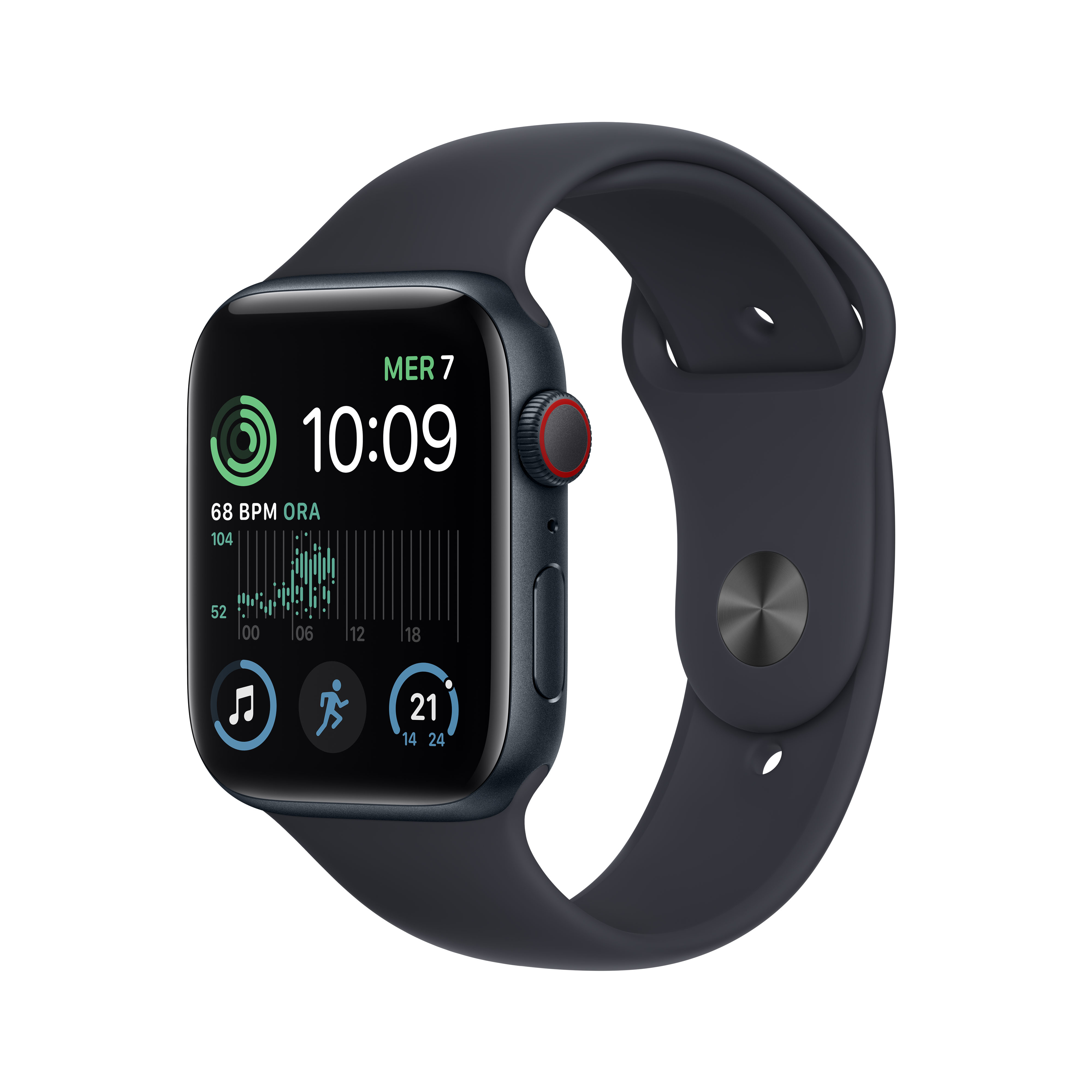 Apple Watch SE (GPS + Cellular) - 44 mm - Midnight Aluminium