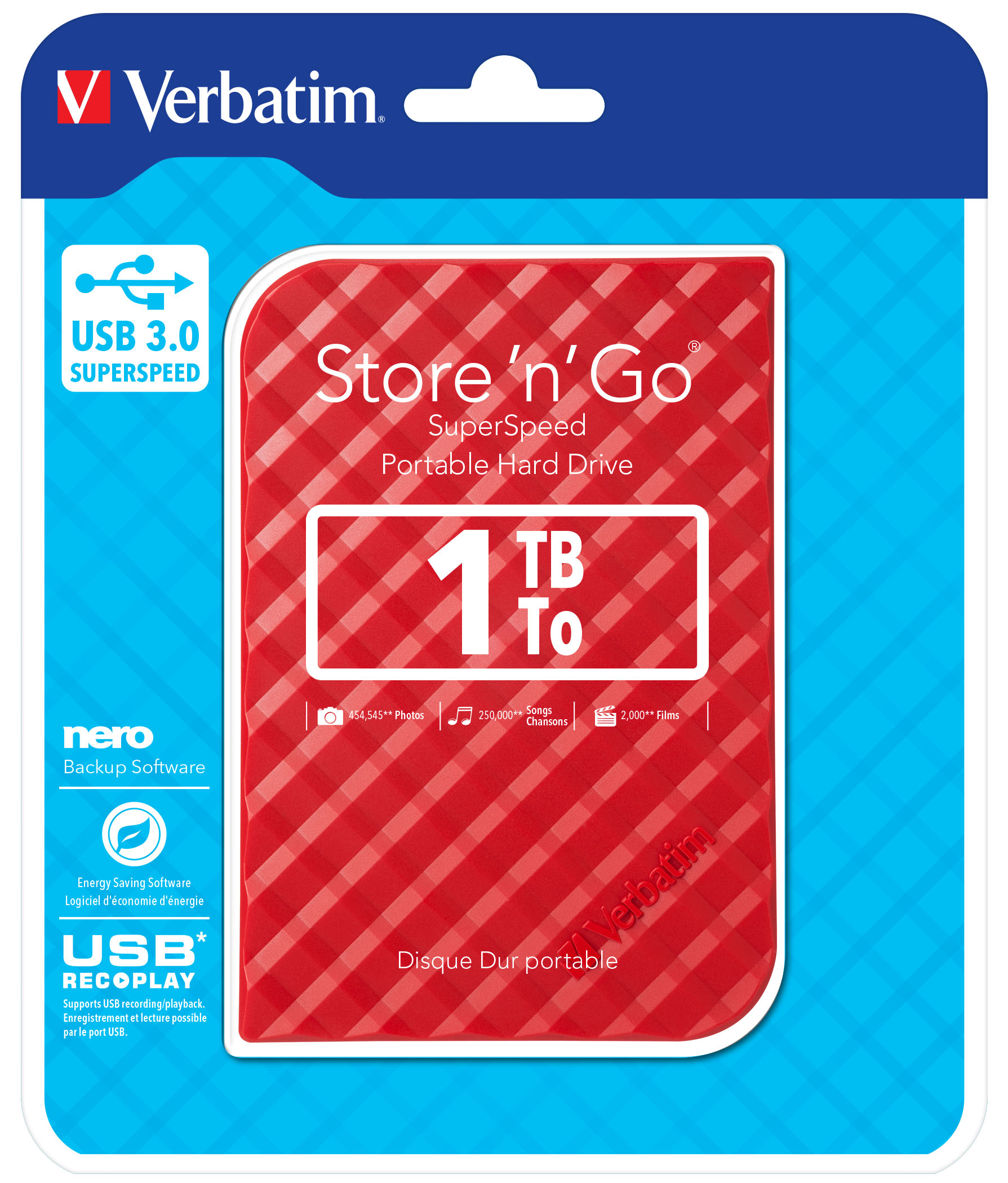 Verbatim Store 'n' Go - Festplatte - 1 TB - extern (tragbar)